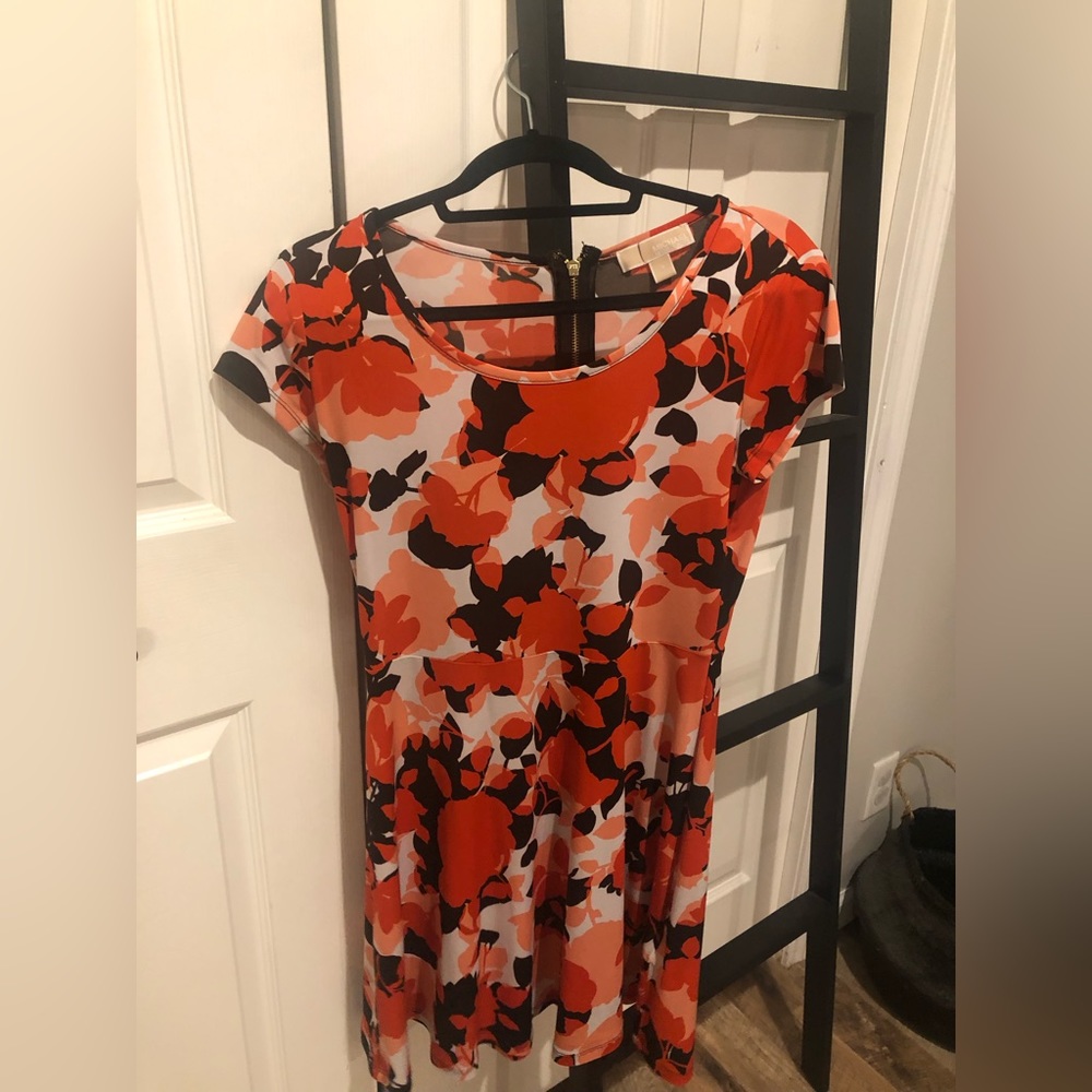 Black red orange Michael by Michael Kors dress. Very comfy!
